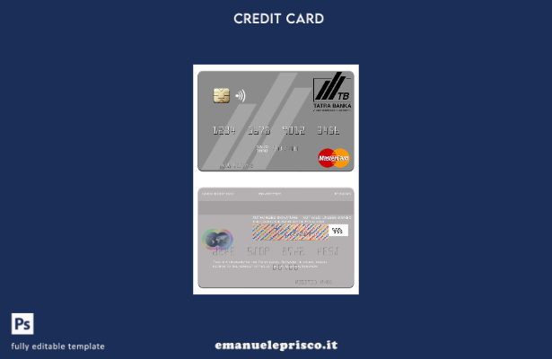 modello mastercard Tatra Banka Slovacchia stile verificato